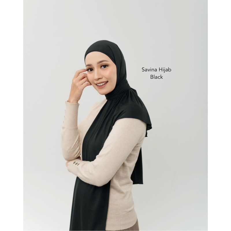 Savina Hijab Tencel By Iskanti Pashmina Oval Instant Dengan Material Tencel