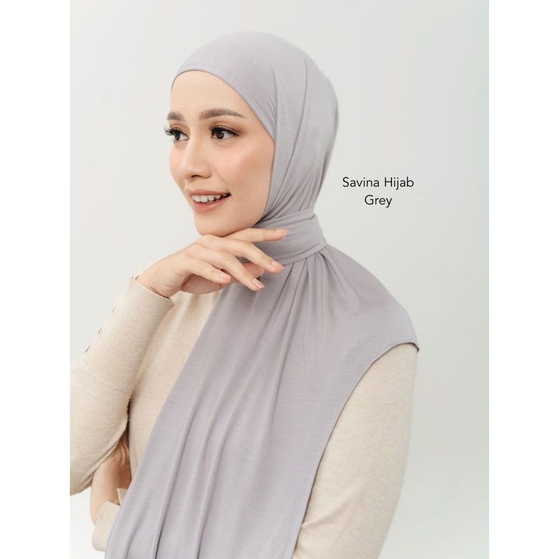 Savina Hijab Tencel By Iskanti Pashmina Oval Instant Dengan Material Tencel