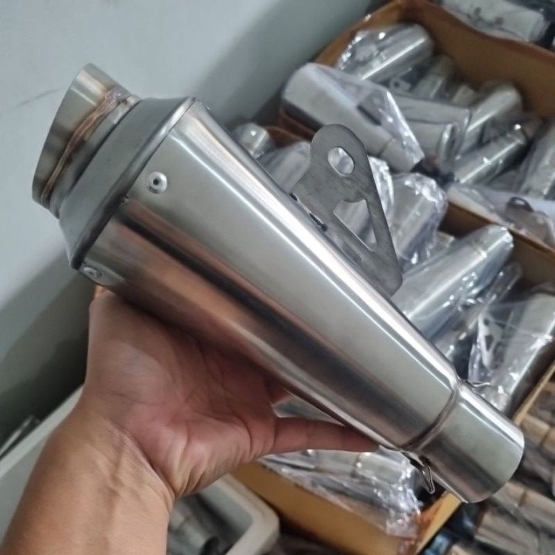 Jual SLENCER KNALPOT FANTERA JENONG STAINLESS 50mm | Shopee Indonesia