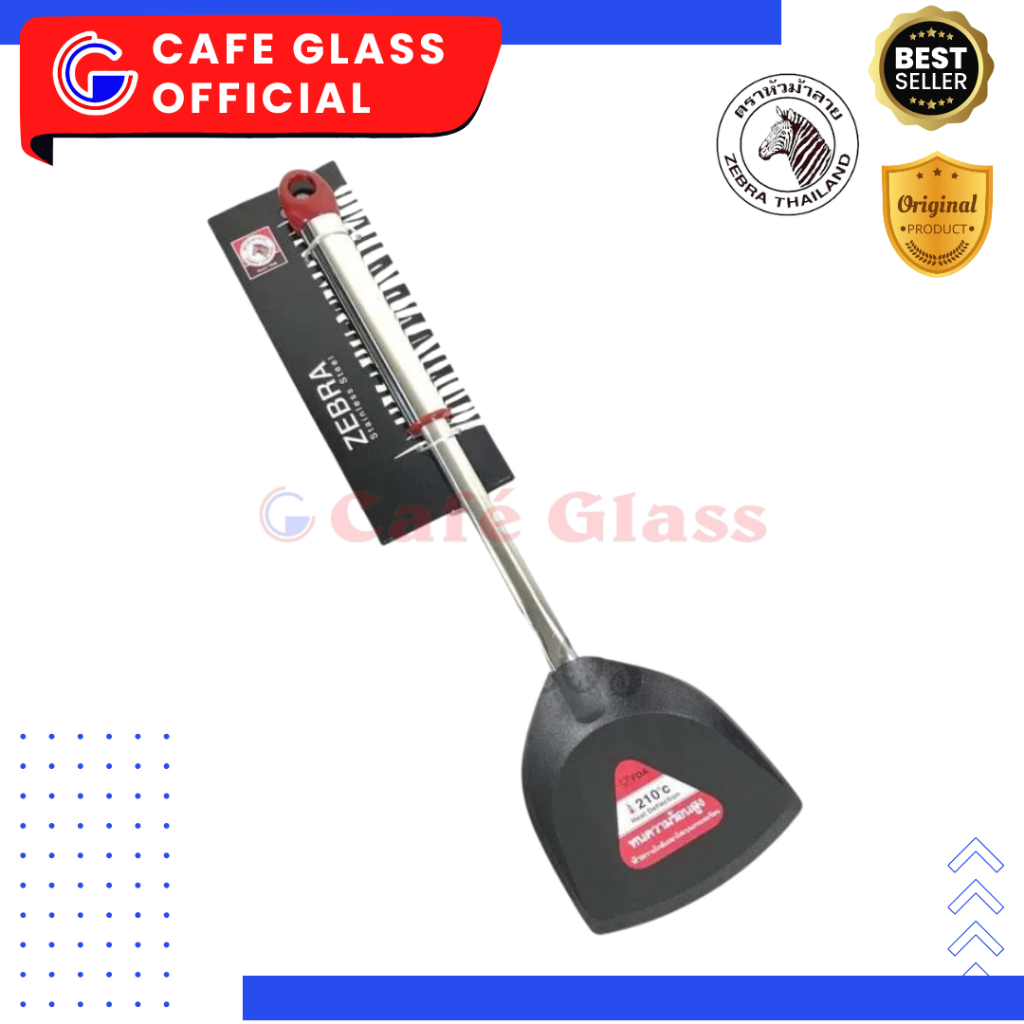 Sotil Nylon Zebra - Spatula Tahan Panas - Sotil Masak Stainless Zebra Zeb-104123