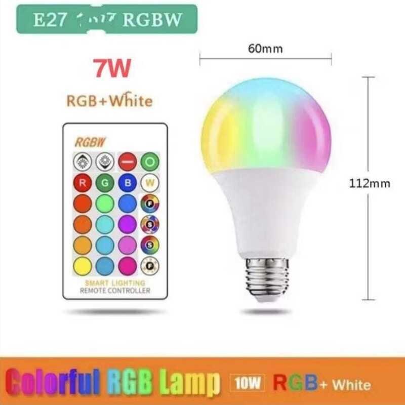 Jual LAMPU BOHLAM LED RGB 7W BERUBAH WARNA REMOTE CONTROL ORIGINAL ...