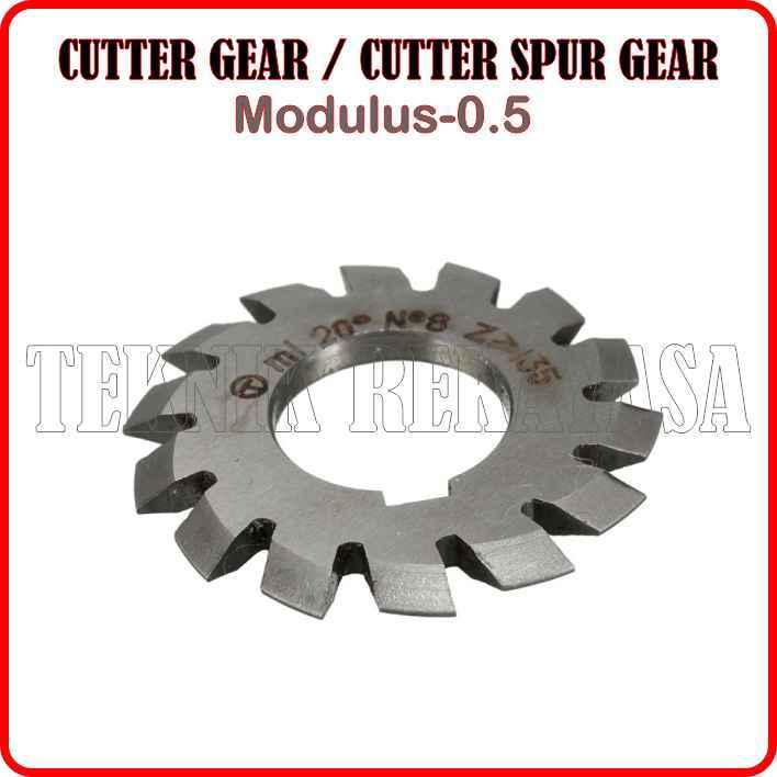Jual M0.5 CUTTER GEAR / GEAR MILLING CUTTER / PEMOTONG RODA GIGI MODUL ...