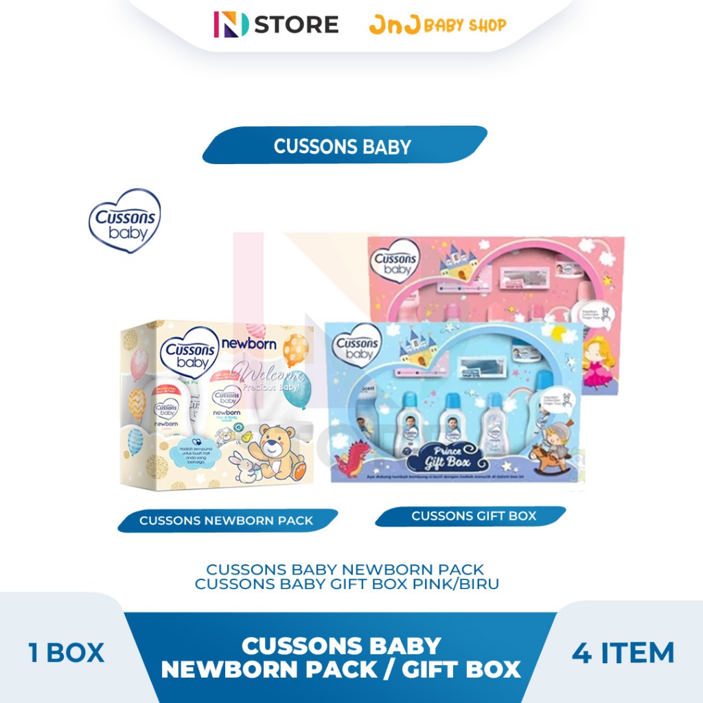 Jual Cussons Baby Newborn Pack/ Cussons Baby Gift Box Pink/Biru Kemasan ...