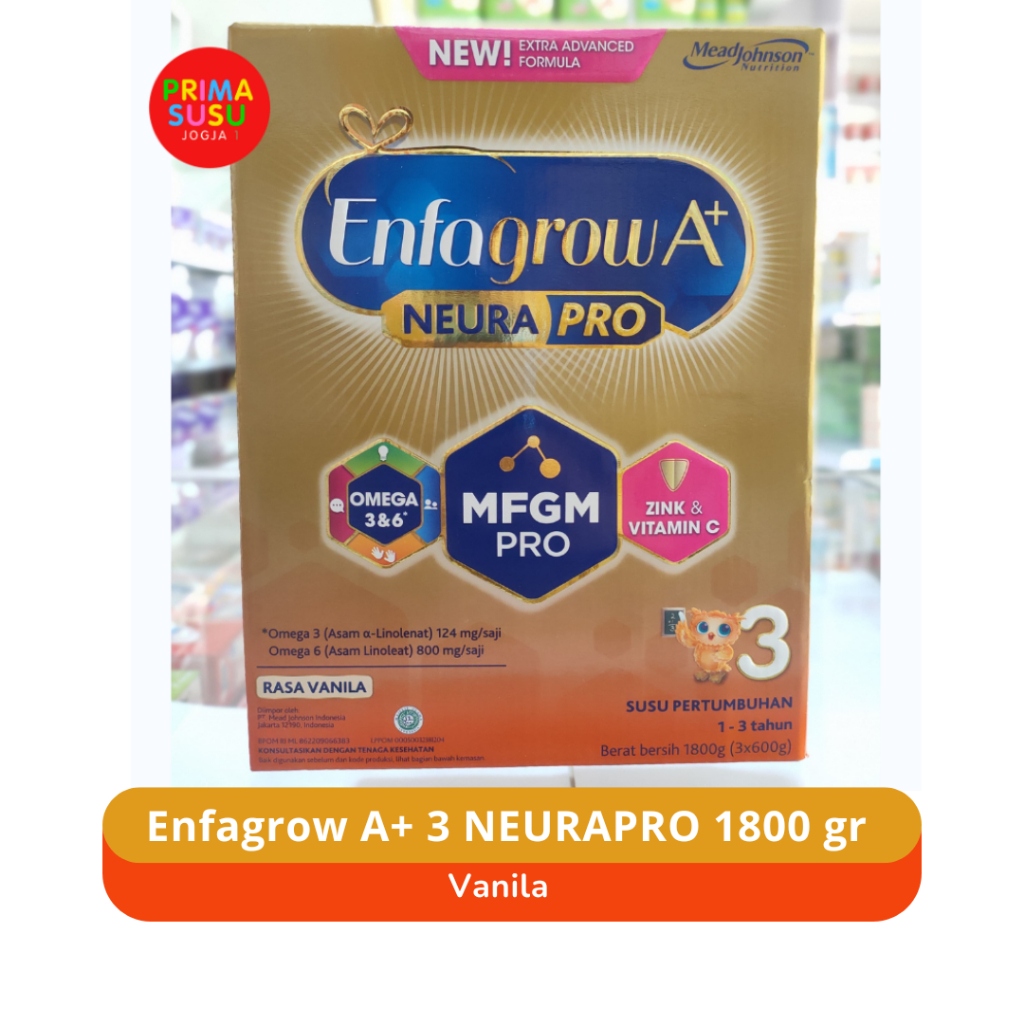 Jual ENFAGROW A+ 3 MFGM PWD 1800 gr Vanila Box | Shopee Indonesia