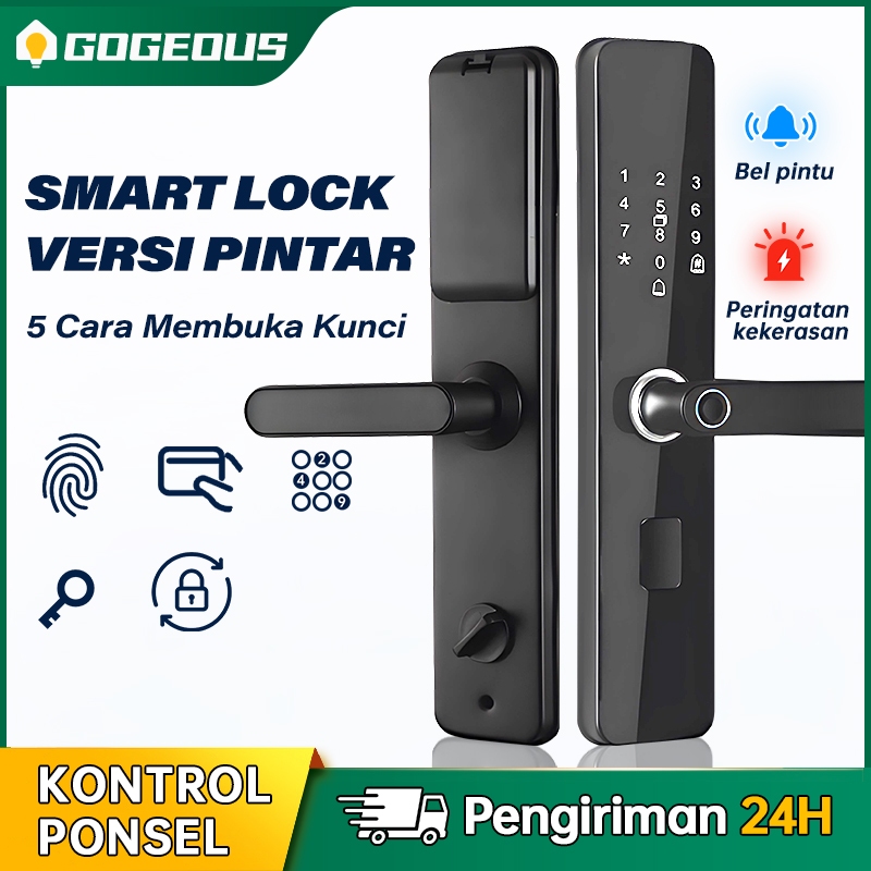 Jual COD Smart Door Lock Kunci Pintu Rumah Minimalis Digital Smart Door ...