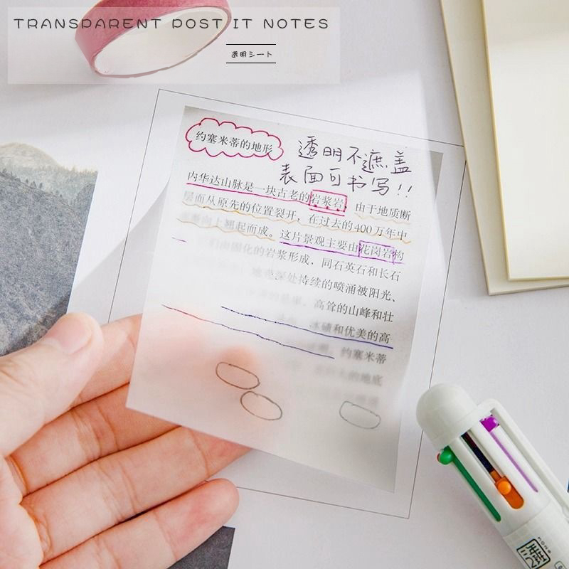 Jual Sticky Note Transparan Yang Dapat Ditulis Untuk Siswa Digunakan ...