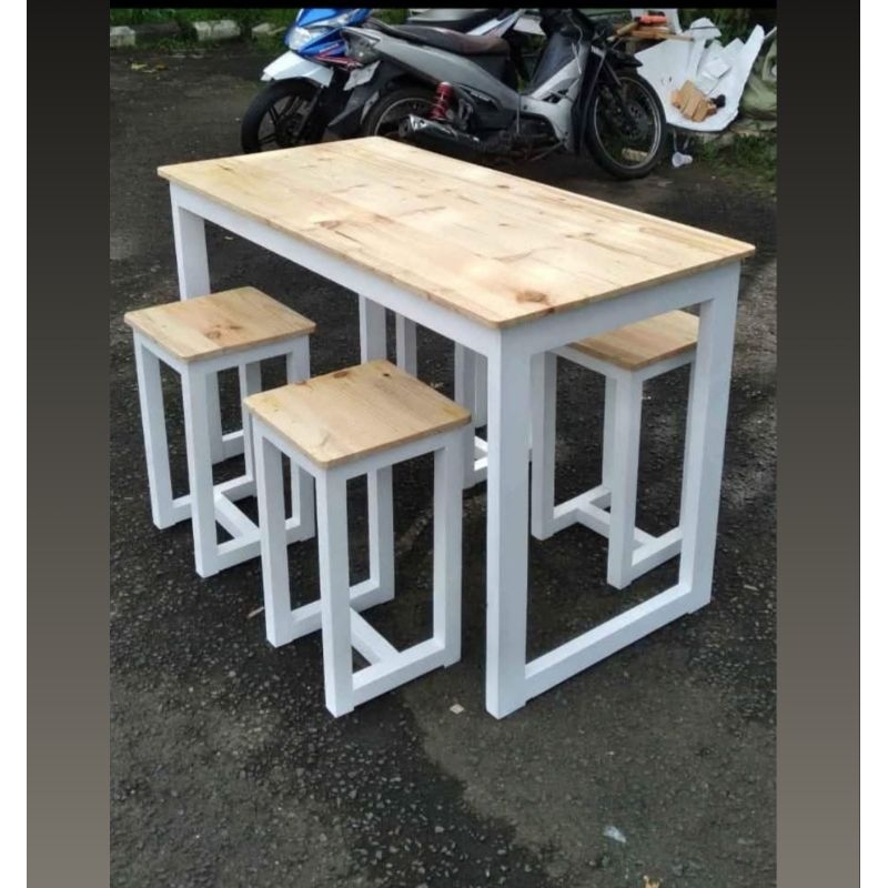Jual MEJA MAKAN | MEJA CAFFE SATU SET | Shopee Indonesia