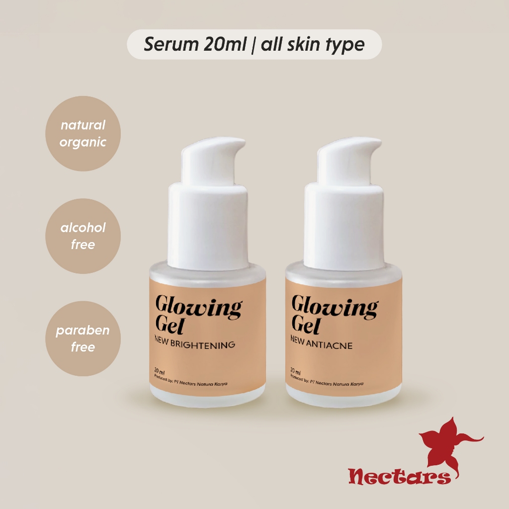 Jual NECTARS Glowing Gel brightening & Glowing Gel Antiacne 20 ml ...