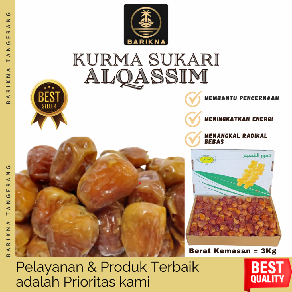 Jual SUKARI/KURMA/KURMA SUKARI/SUKARI KEMASAN 3KG | Shopee Indonesia