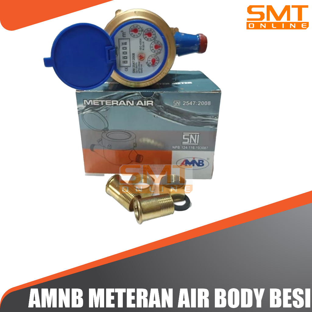 Jual METERAN AIR BODY BESI SNI MERK AMNB - METERAN PAM SNI BODY BESI ...