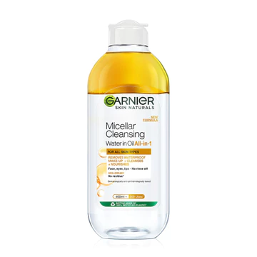 Micellar Water Garnier 400ml Pink Blue Biphase Rose Vitamin C