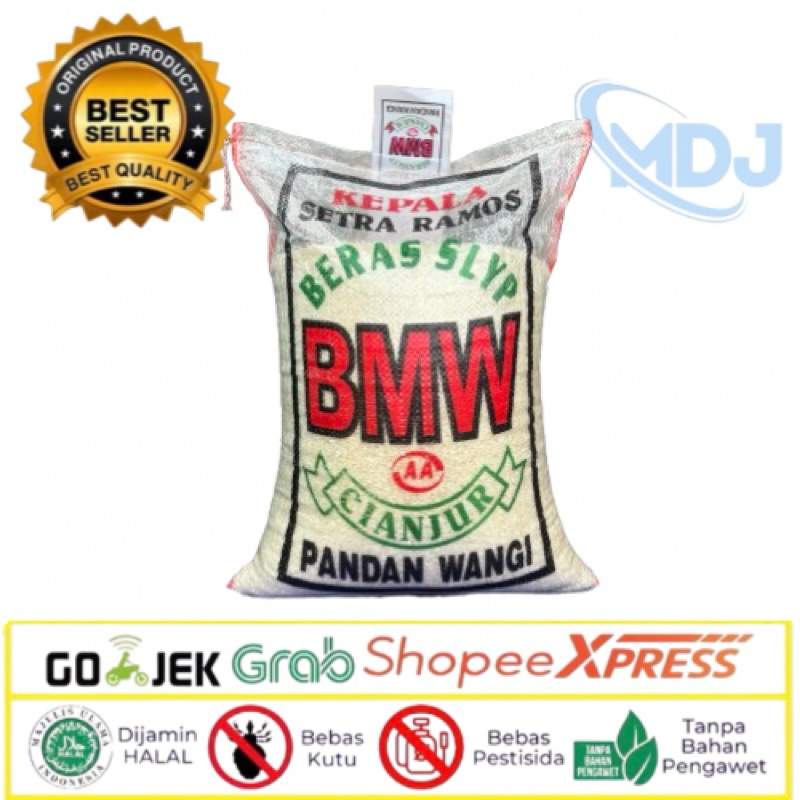 Jual BERAS PANDAN WANGI PULEN ENAK CAP BMW-5KG,10KG & 20KG | Shopee ...