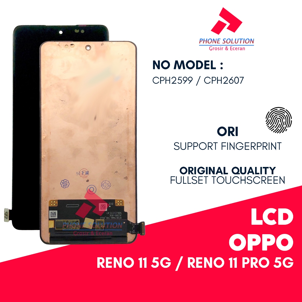 Jual LCD Oppo Reno 11 5G / Reno 11 Pro 5G - Fingerprint Fullset ...