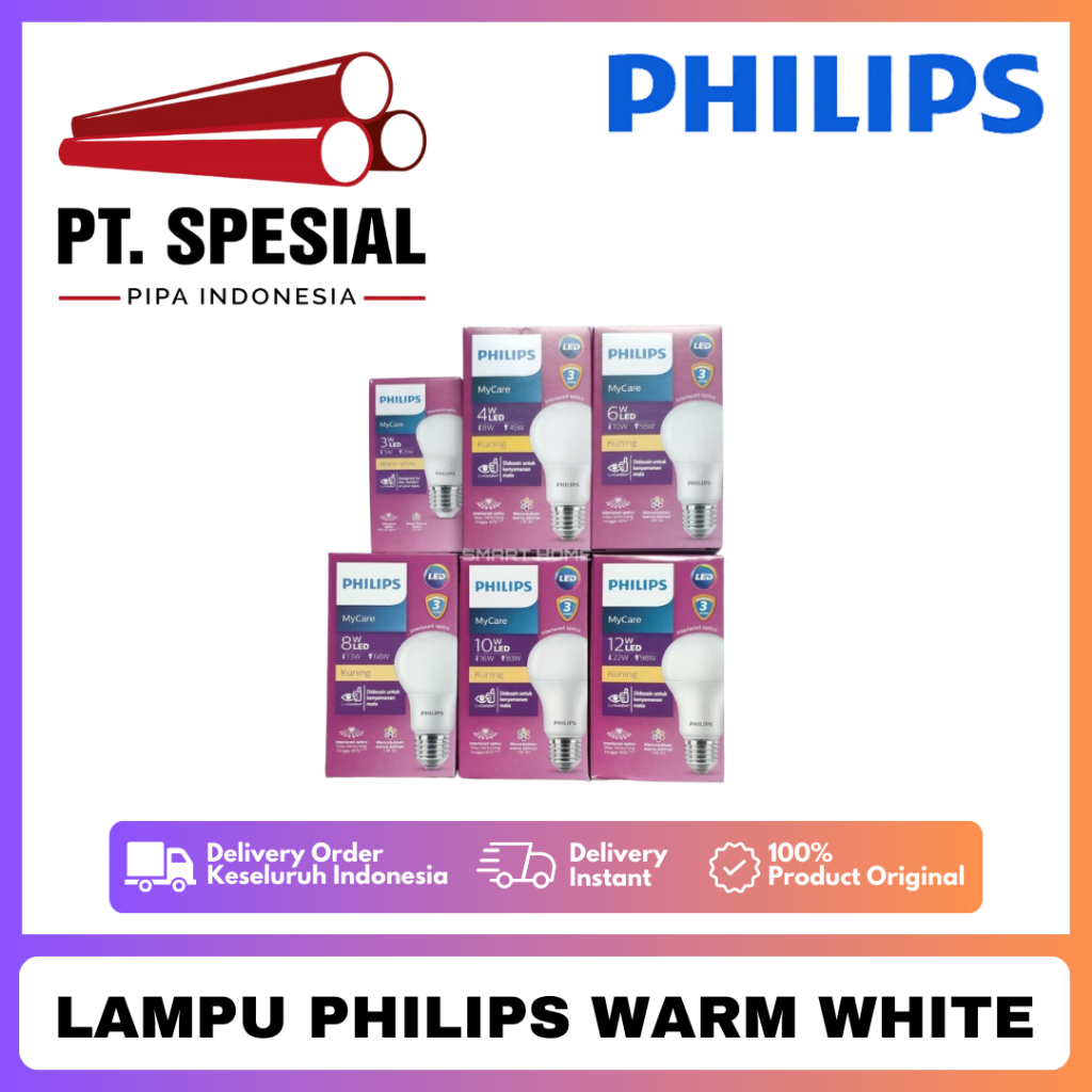 Jual Lampu LED Philips MyCare 4-40W Kuning Warm White - 09 | Shopee ...