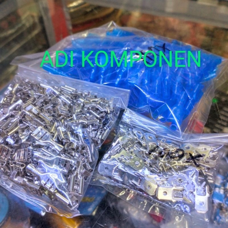Jual 100 SET SKUN PIN PLAT RUBBER KARET 6,3 100SET | Shopee Indonesia