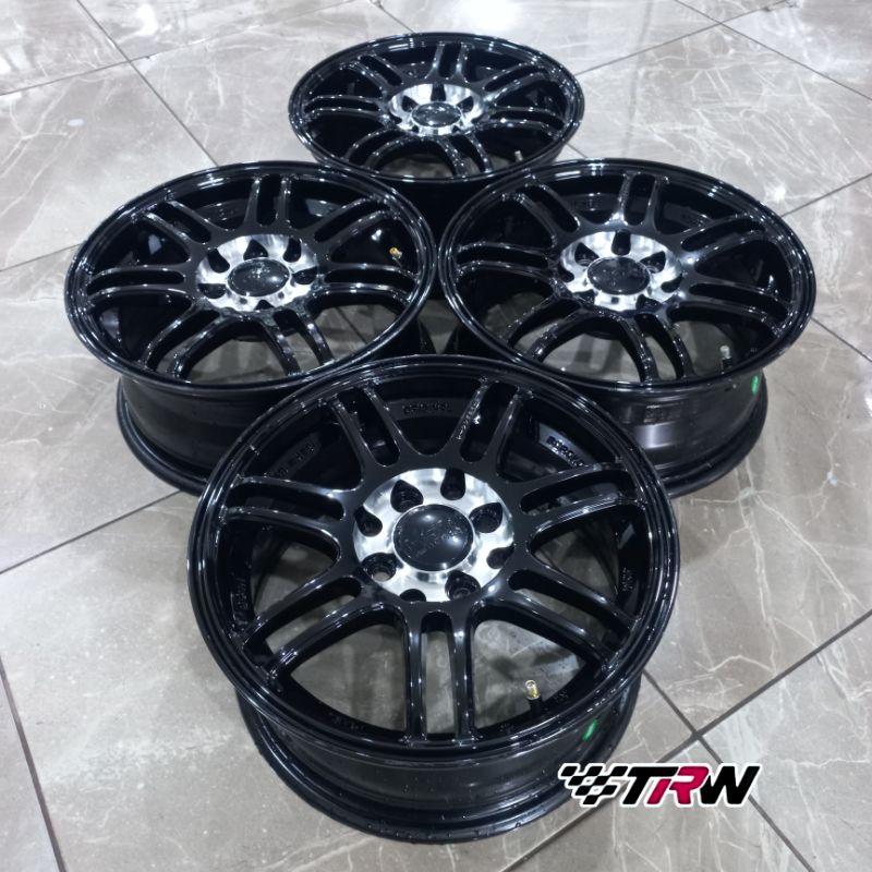 Jual VELG HSR BOON RING 14 PCD 4X100/114.3 LEBAR 6 INCHI VELG ONLY 4PCS ...