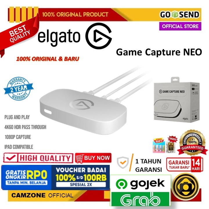Jual Elgato Game Capture NEO 4K60 HDR Card Stream and Record | Shopee ...
