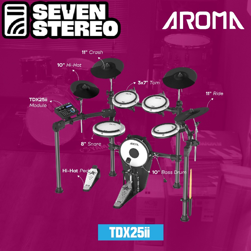 Jual AROMA TDX25 TDX-25 II Drum Electric | Shopee Indonesia