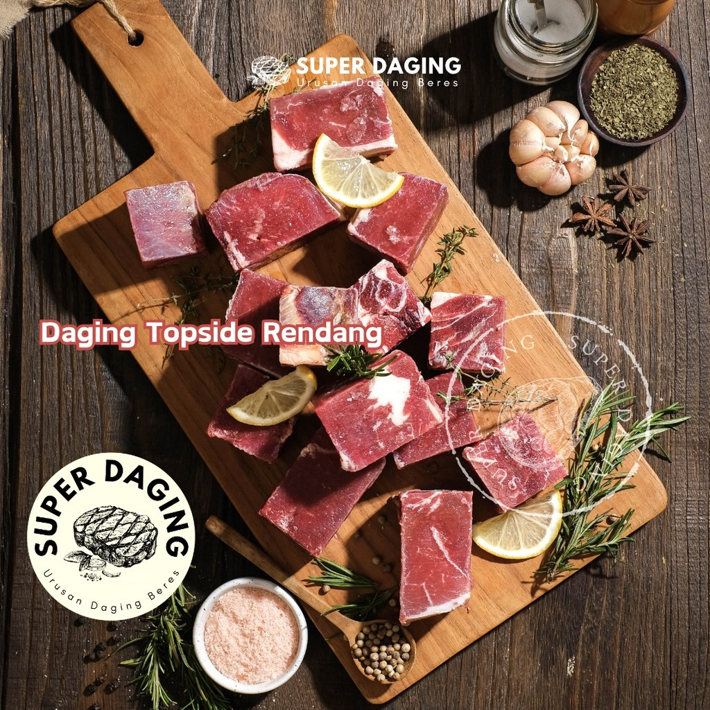 Jual Daging Sapi Rendang Impor / Beef Topside 500g - Super Daging ...