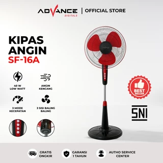 Advance SF16A Kipas Angin 16" Berdiri Stand Fan Garansi Resmi 1 Tahun