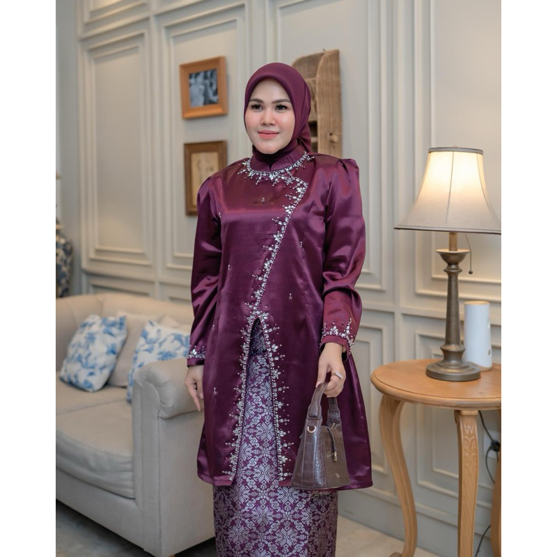 Jual SKS-Set Kebaya LOZY Rok Songket Free Hijab / Kebaya Modern ...