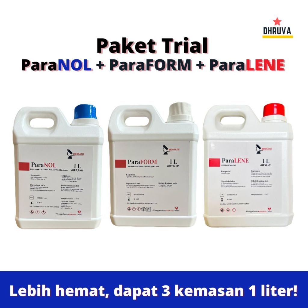 Jual Alkohol Absolut 5 Liter Histologi Grade Indopath ParaNOL Sudah AKD ...
