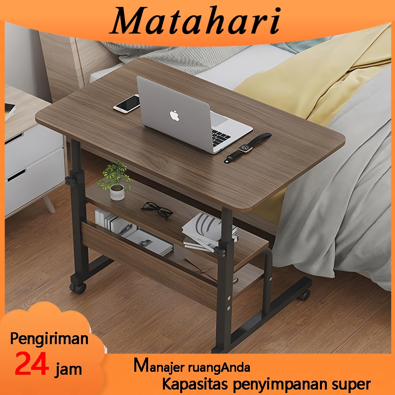 Jual Meja berdiri Meja komputer samping tempat tidur dengan roda Meja ...