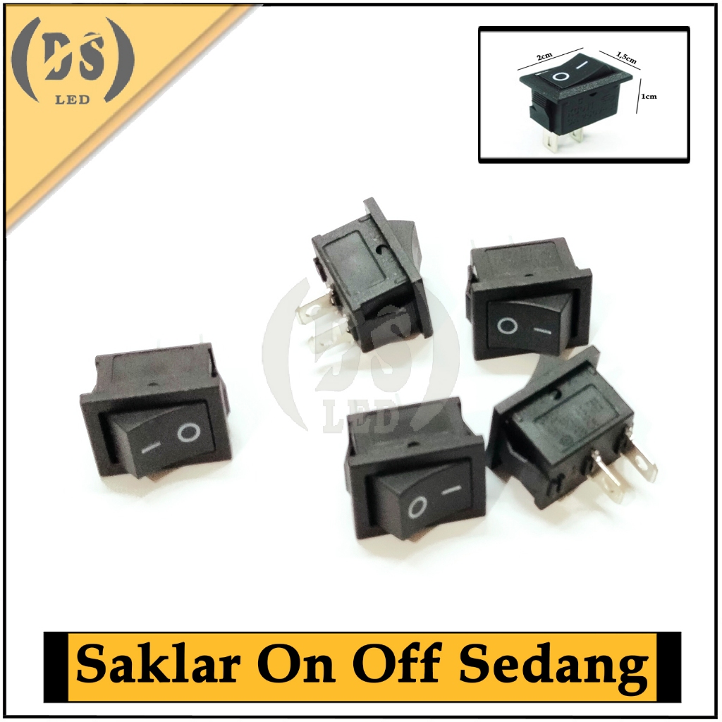 Jual Saklar on off sedang 2kaki Hitam / Saklar 2pin On Off Dispenser ...