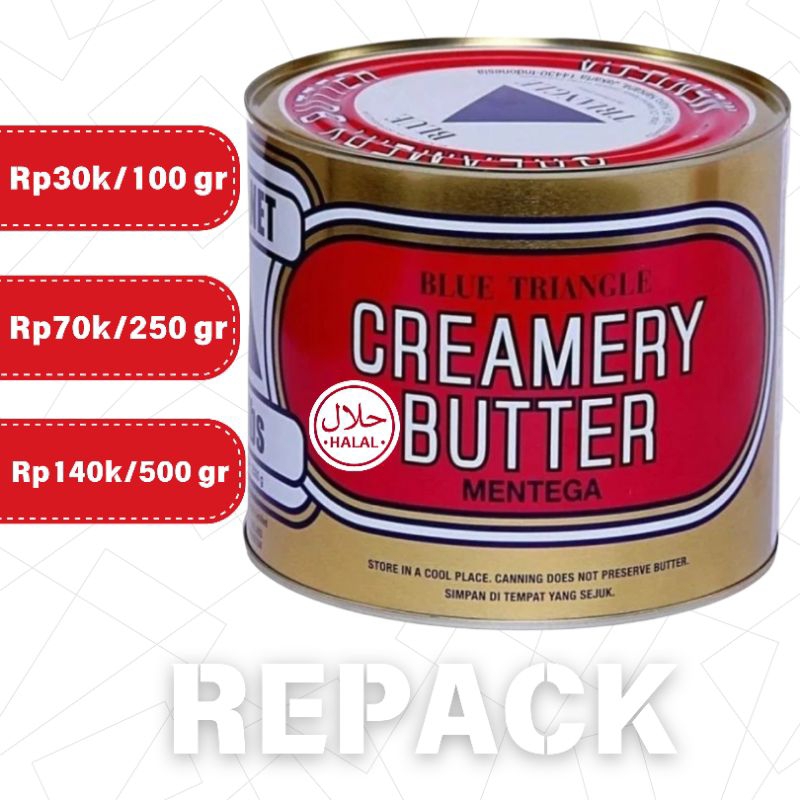 Jual MENTEGA 100g / CREAMERY BUTTER / SEGITIGA BLUE TRIANGLE / CAPING ...