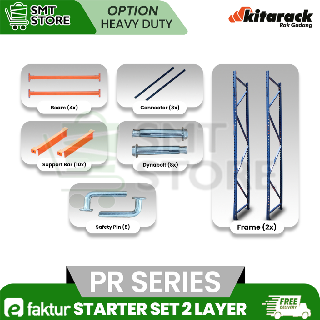 Jual KITARACK Pallet Rack 3 TON Rak Palet Heavy Duty Panjang 2.5M ...