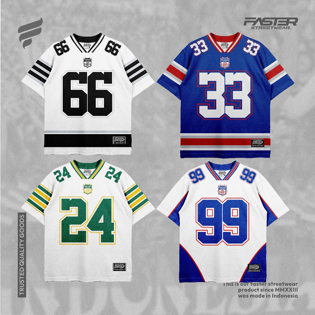 Jual Jersey Oversize Number - Jersey Rugby - Baseball - Block Core ...