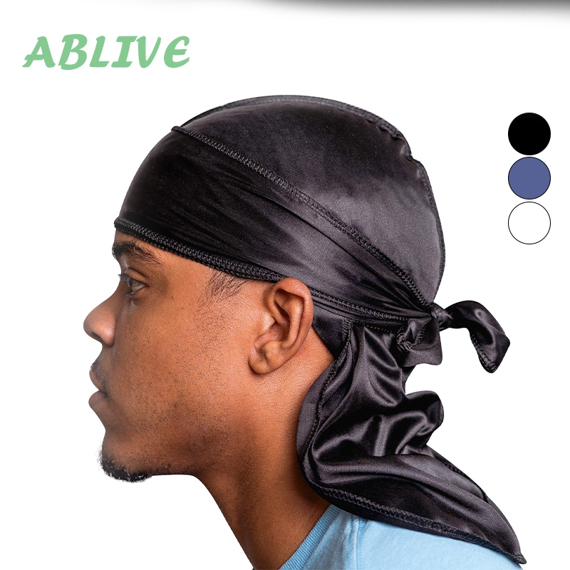 Durag Mimetici Premium Mimetici Militari Da Uomo Con Tono Hip-Hop Colorato A 360 Gradi Con Cappuccio A Coda Lunga - Foto 7