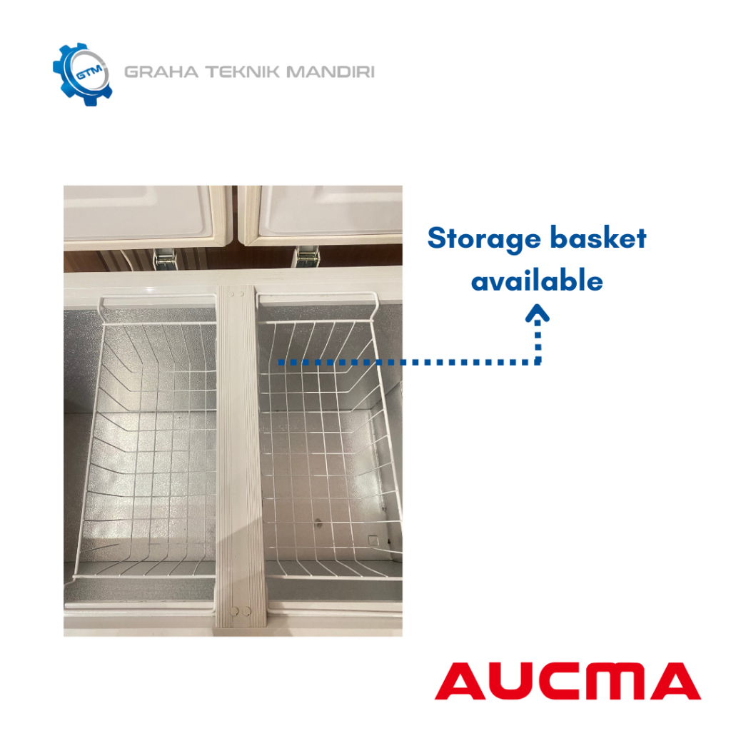 Jual Aucma Chest Freezer 500 Liter BD-551A-SBID | Shopee Indonesia