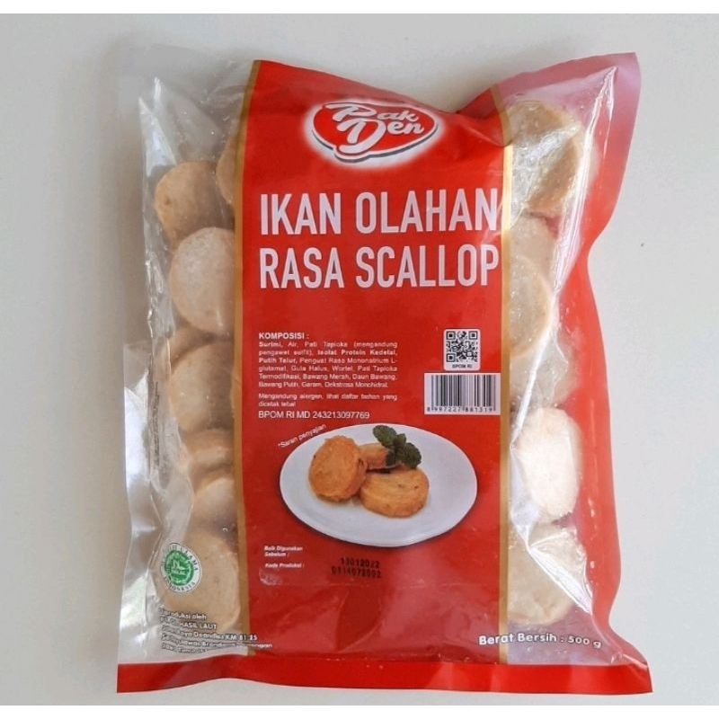 Jual PAK DEN Ikan Olahan Rasa scallop 500gr | Shopee Indonesia