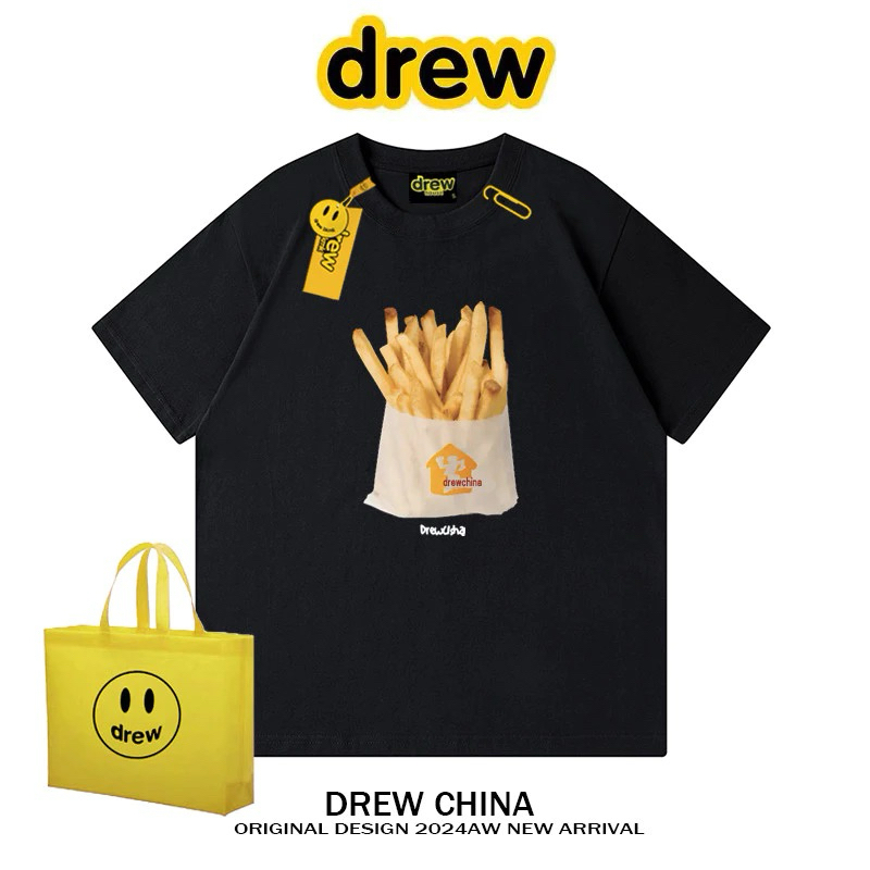 Jual Drew French Fries T-shirt short sleeve men's and women's