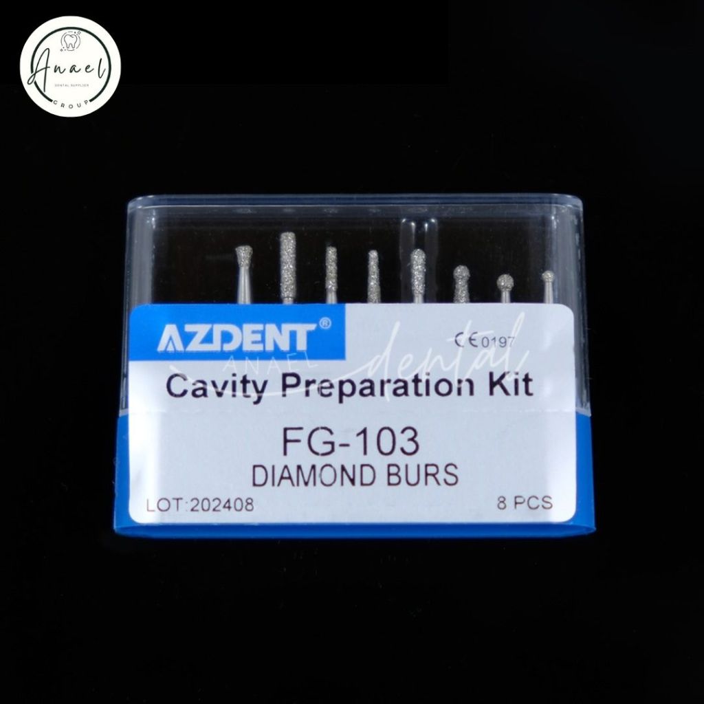 AZDENT FG Diamond Bur Polishing Kit – FG101-FG117 For High Speed Handpiece