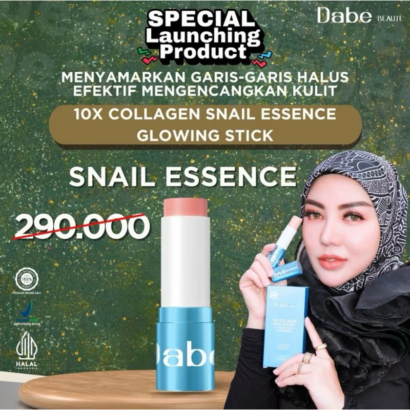 Jual Dabe Beaute - Snail Essence Collagen Glowing stick | Shopee Indonesia