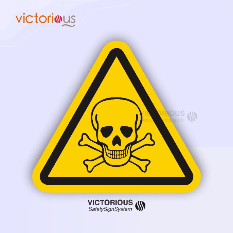 Jual Sticker Safety Sign K3 Standar ISO 7010 Bahaya Bahan Beracun ...