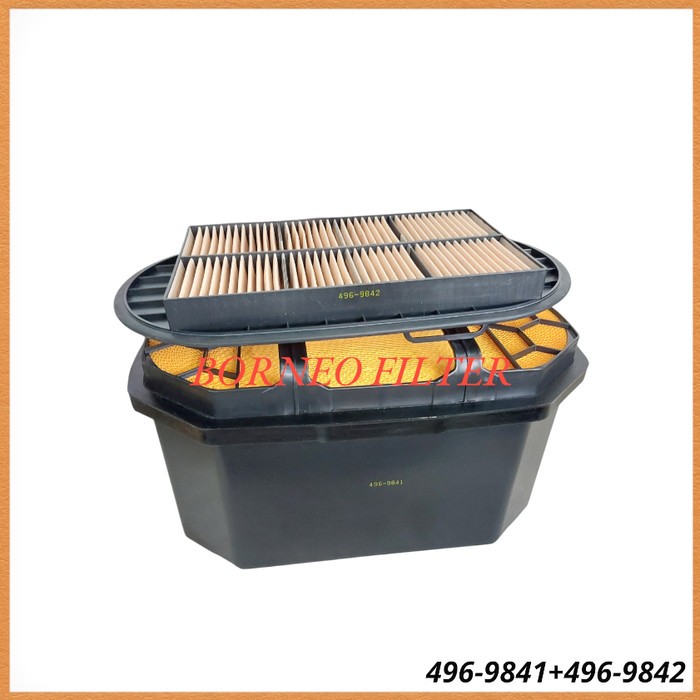 Jual 496-9841 + 496-9842 CH Set Outer + Inner Air Filter Udara 4969841 ...