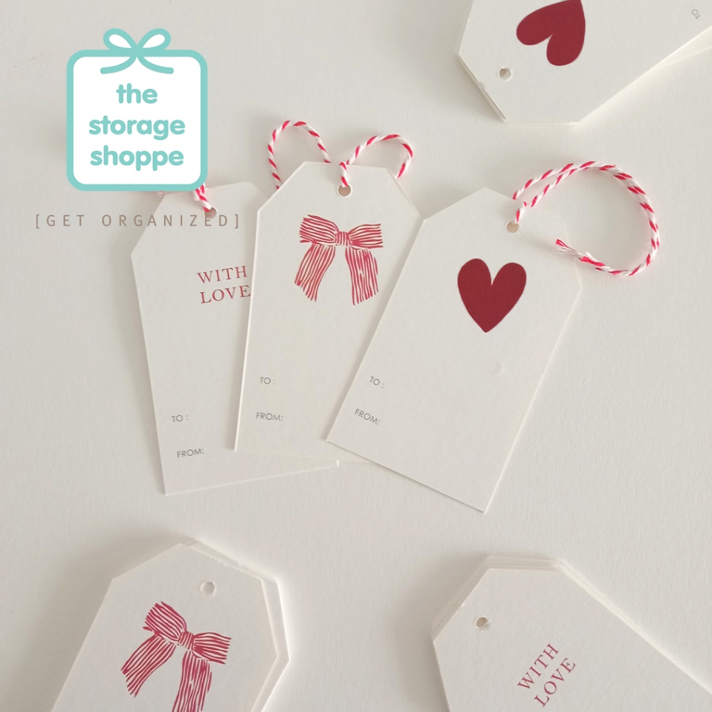 Jual Gift Tag / Hang Tag / Kartu Ucapan Warna Merah Putih | Shopee ...