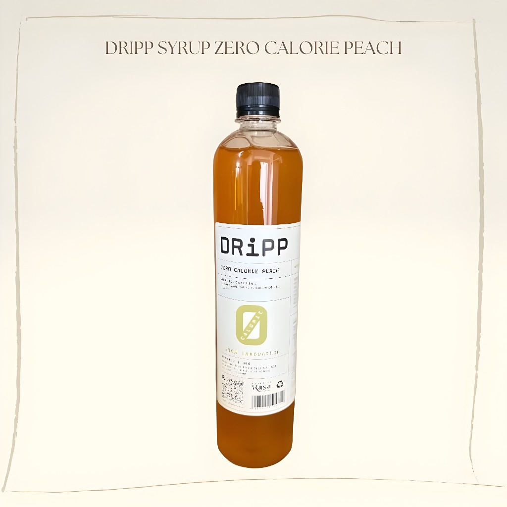 Jual DRIPP Zero Calorie Peach Syrup 760 Ml | Shopee Indonesia