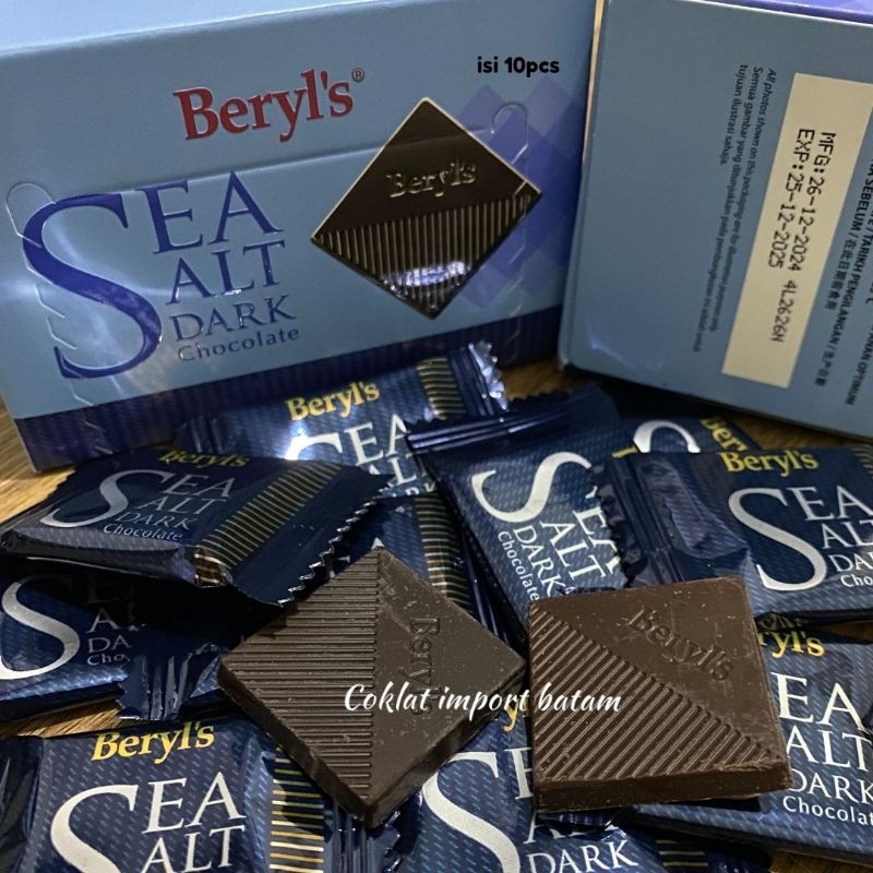 Jual Beryls dark 70% 80% Sea salt dark chocolate | Shopee Indonesia