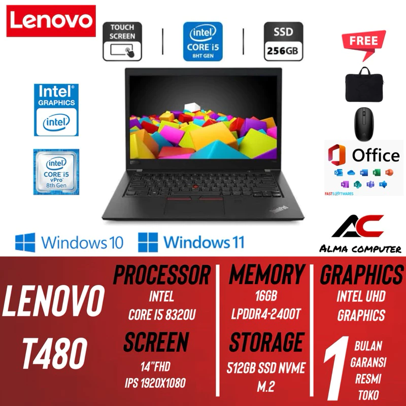 Lenovo Thinkpad T460 Core i5 Ram 8GB Lenovo Thinkpad T460 Core i5 Ram 8GB Ssd 256GB 14