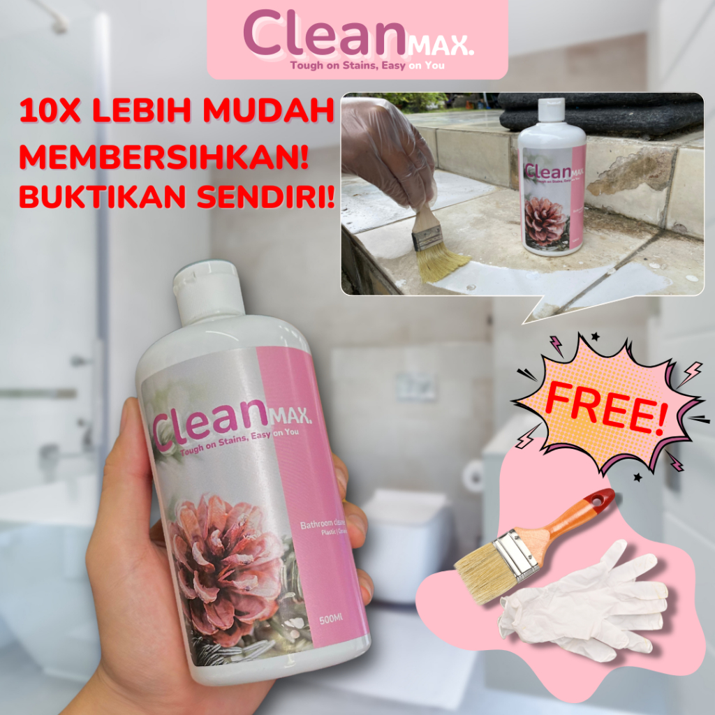 Jual Pembersih Kerak Kamar Mandi Paling Ampuh CleanMax | Shopee Indonesia