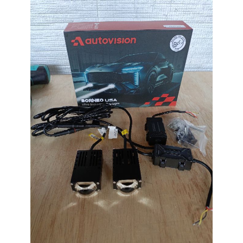 Jual Mini Biled Projector 1 mata autovision Borneo USA 50w | Shopee ...
