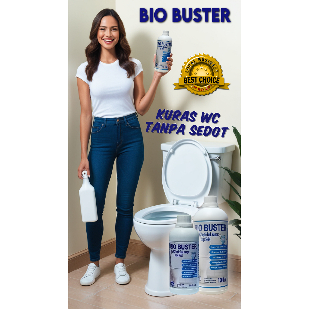 Jual Bio Buster 1000 ml 1 liter Kuras WC Tanpa Sedot Solusi WC mampet ...