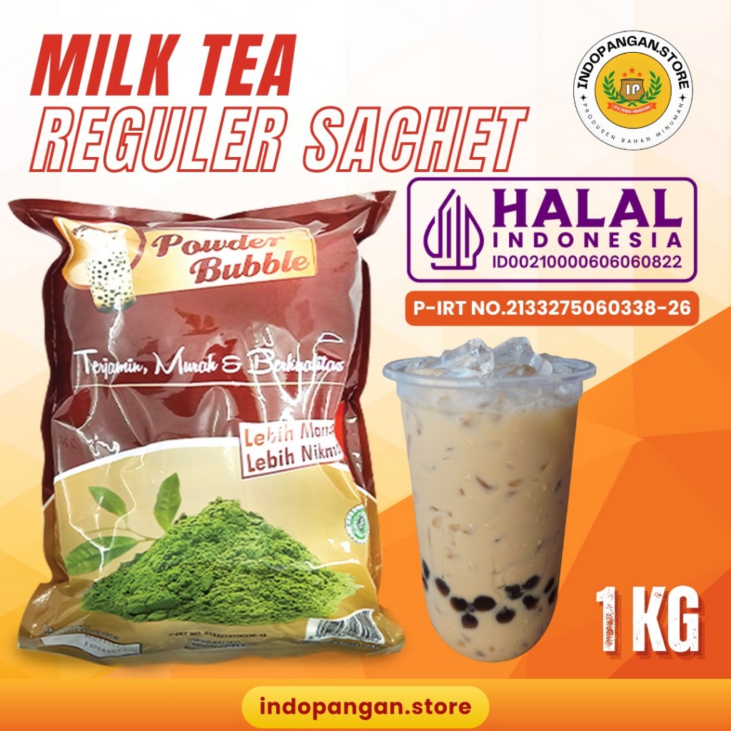 Jual Powder Rasa Milk Tea 1 Kg (MIX GULA) Kemasan Sachet - Bubuk ...