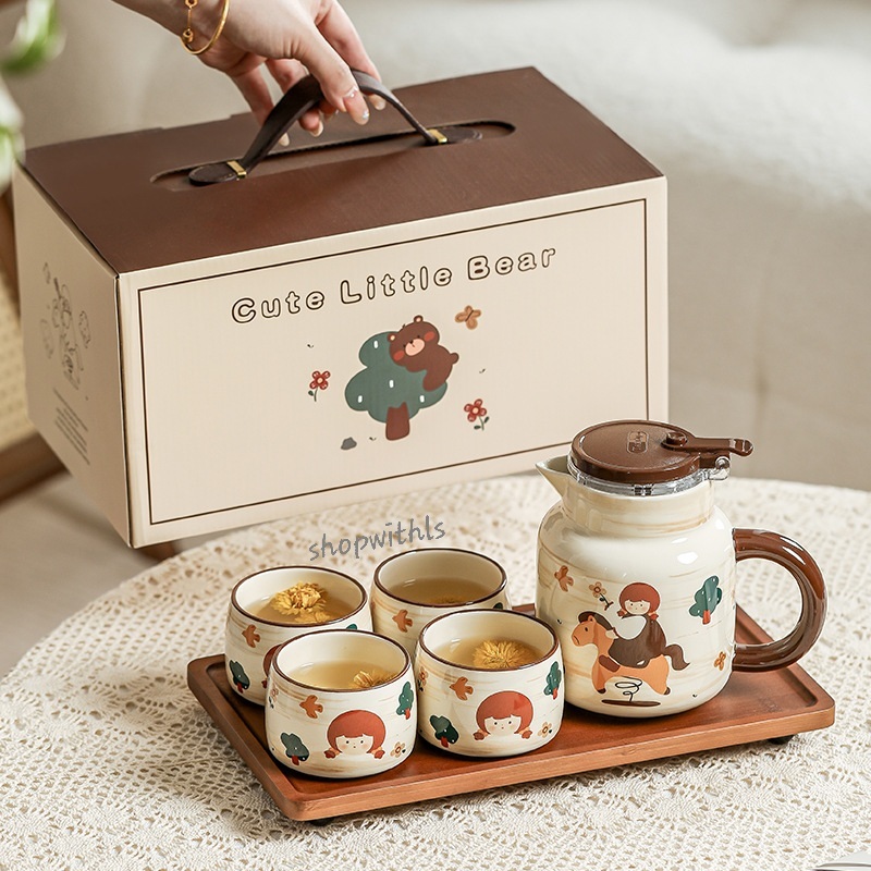 Jual TEA POT SET/Aesthetic Hampers/Hampers Lebaran/Hampers Natal ...