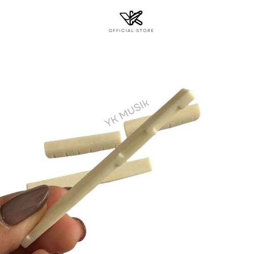 Jual Pin Nut + Saddle Bridge Gitar Akustik/Guitar Acoustic Bone Tulang ...