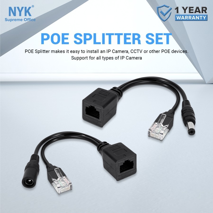 Jual Kabel POE Injector Splitter Set | Shopee Indonesia